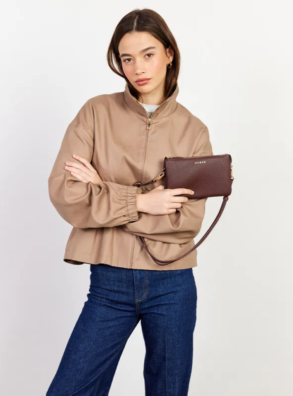 Saben Tilly Crossbody Espresso made by Saben