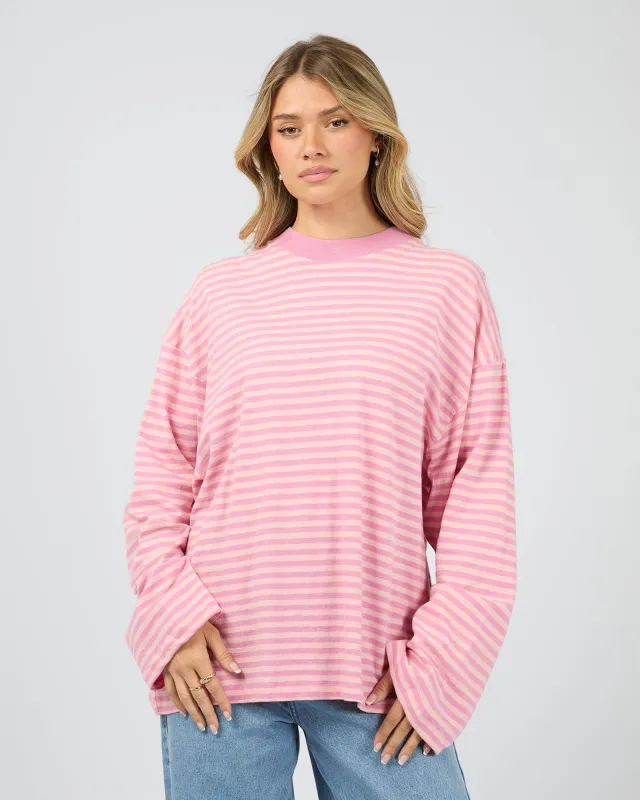 All About Eve Paloma LS Stripe Tee Pink made by All About Eve