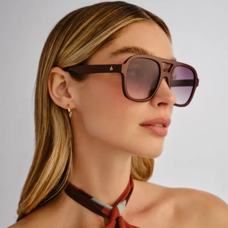 Aire Whirlpool Sunglasses Burgundy made by Shine On