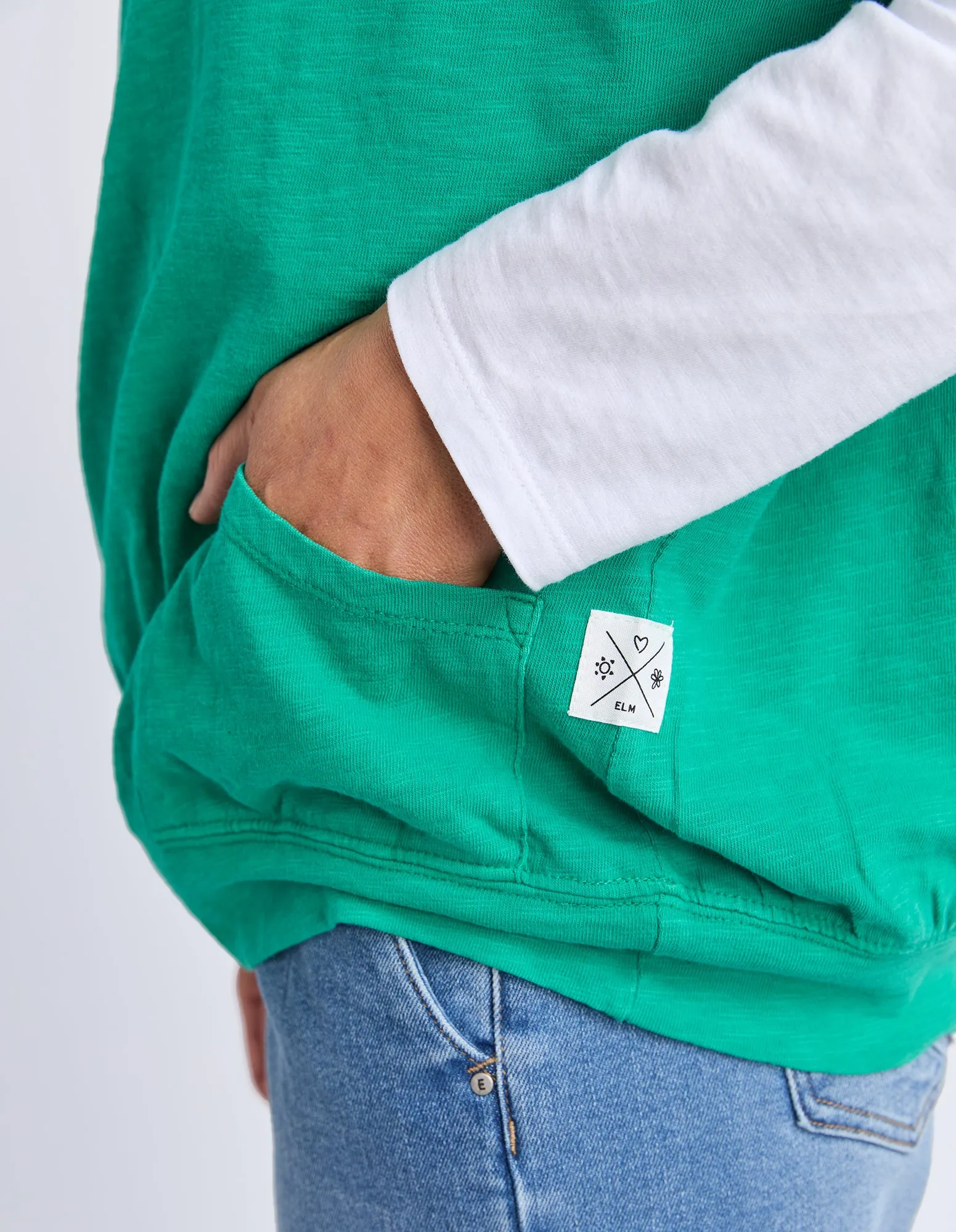 Elm Mazie Sweat Turquoise sold by Shine On product image thumbnail 5