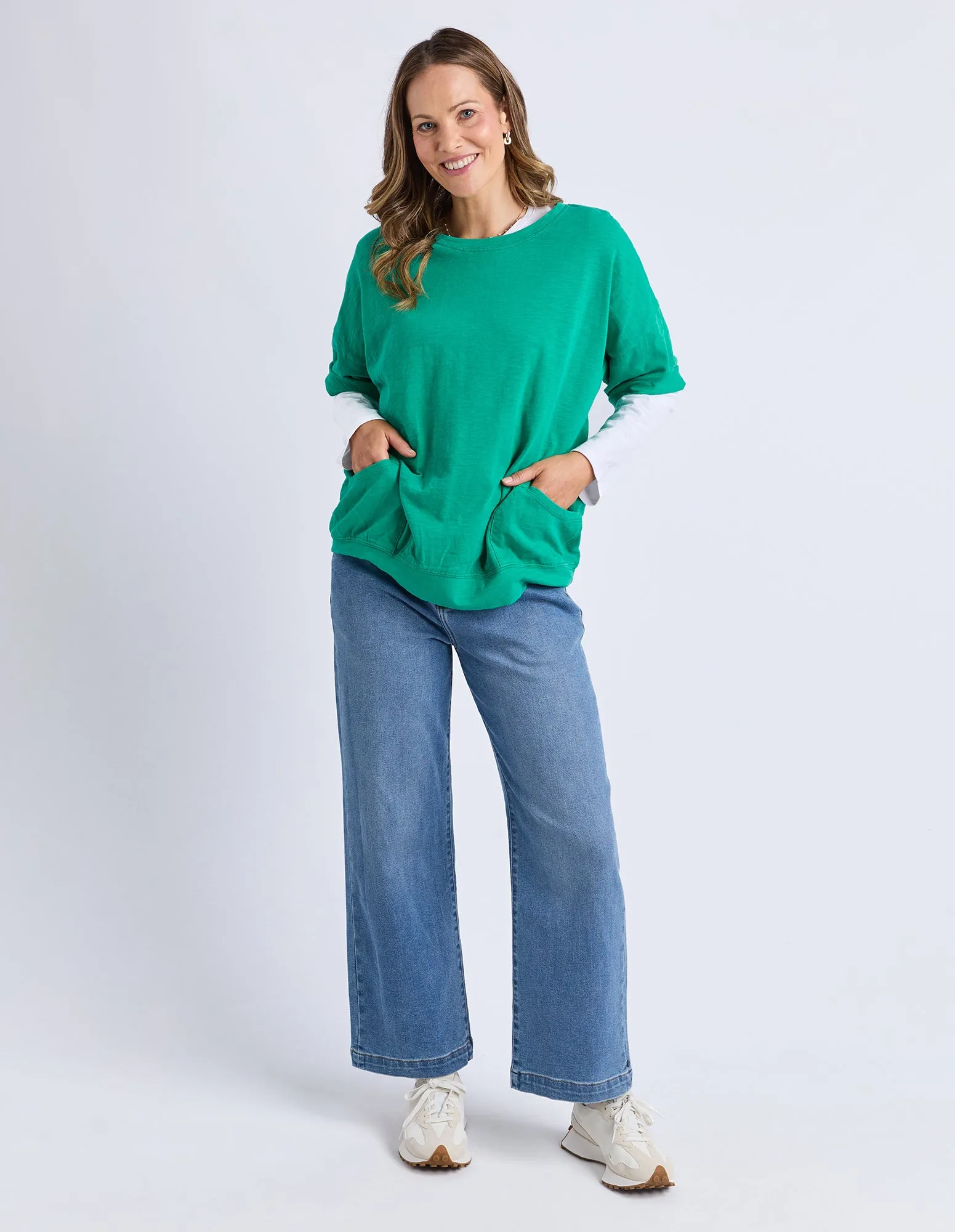 Elm Mazie Sweat Turquoise sold by Shine On product image thumbnail 4