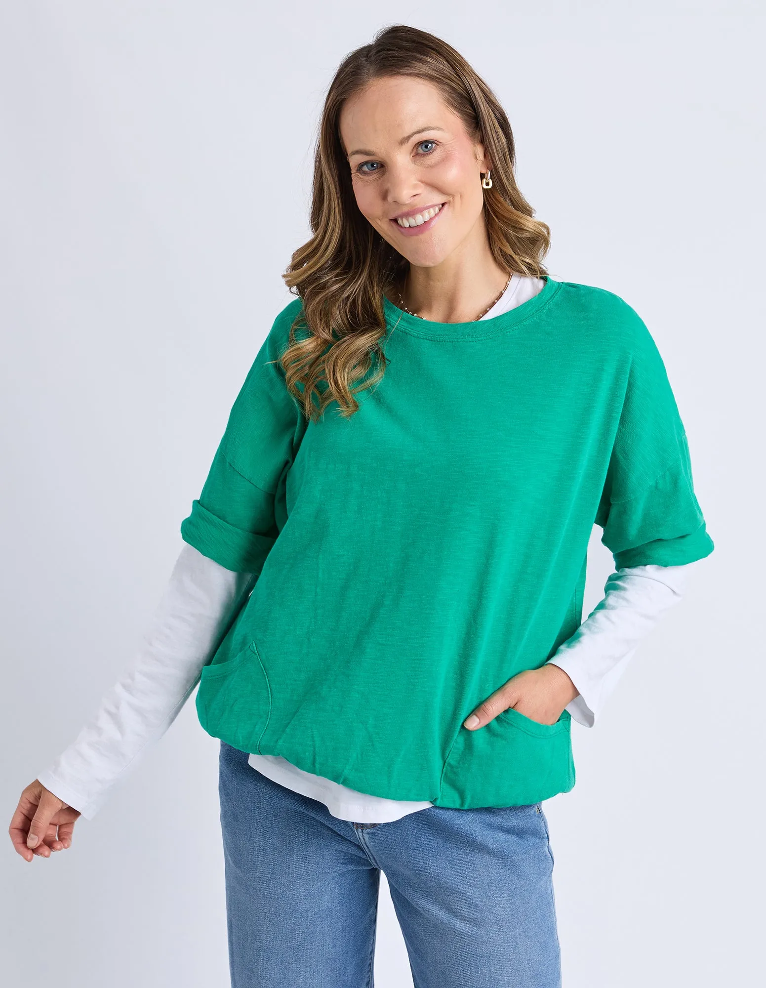 Elm Mazie Sweat Turquoise sold by Shine On product image thumbnail 2