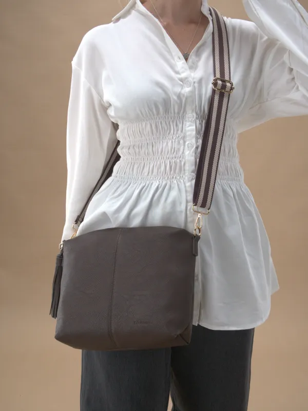 Louenhide Daisy Chocolate Stripe Strap made by Shine On