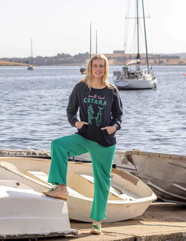 Elm Cetara Crew Navy sold by Shine On