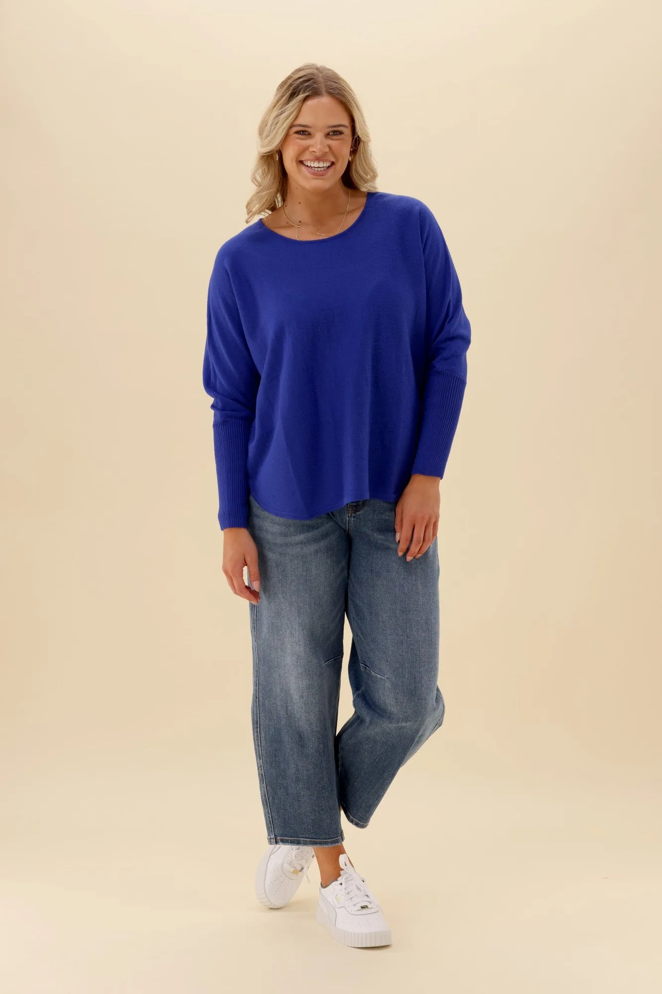 Sunday Boho Louis Knit Top Cobalt Blue sold by Shine On product image thumbnail 3