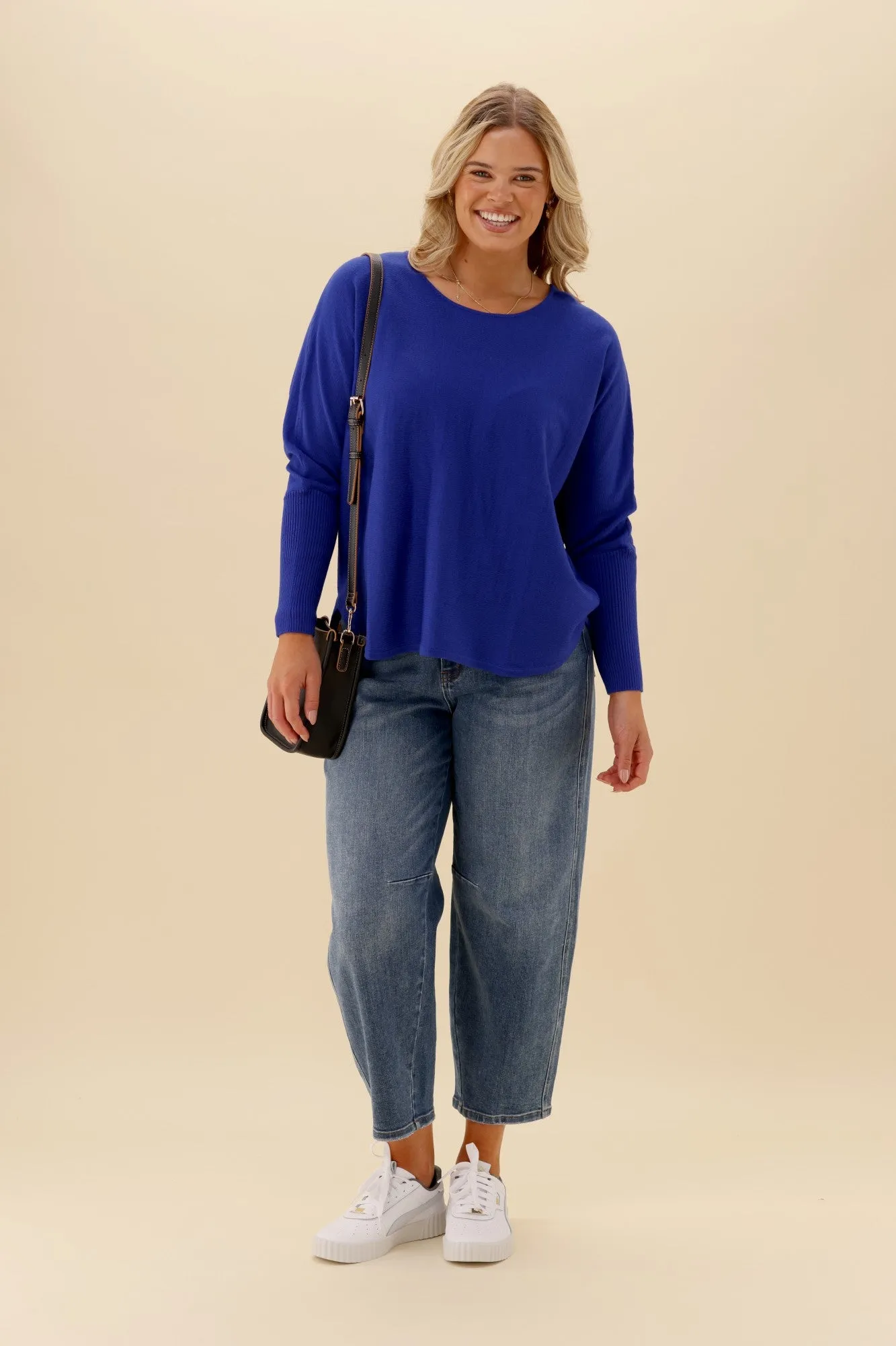 Sunday Boho Louis Knit Top Cobalt Blue sold by Shine On product image thumbnail 2
