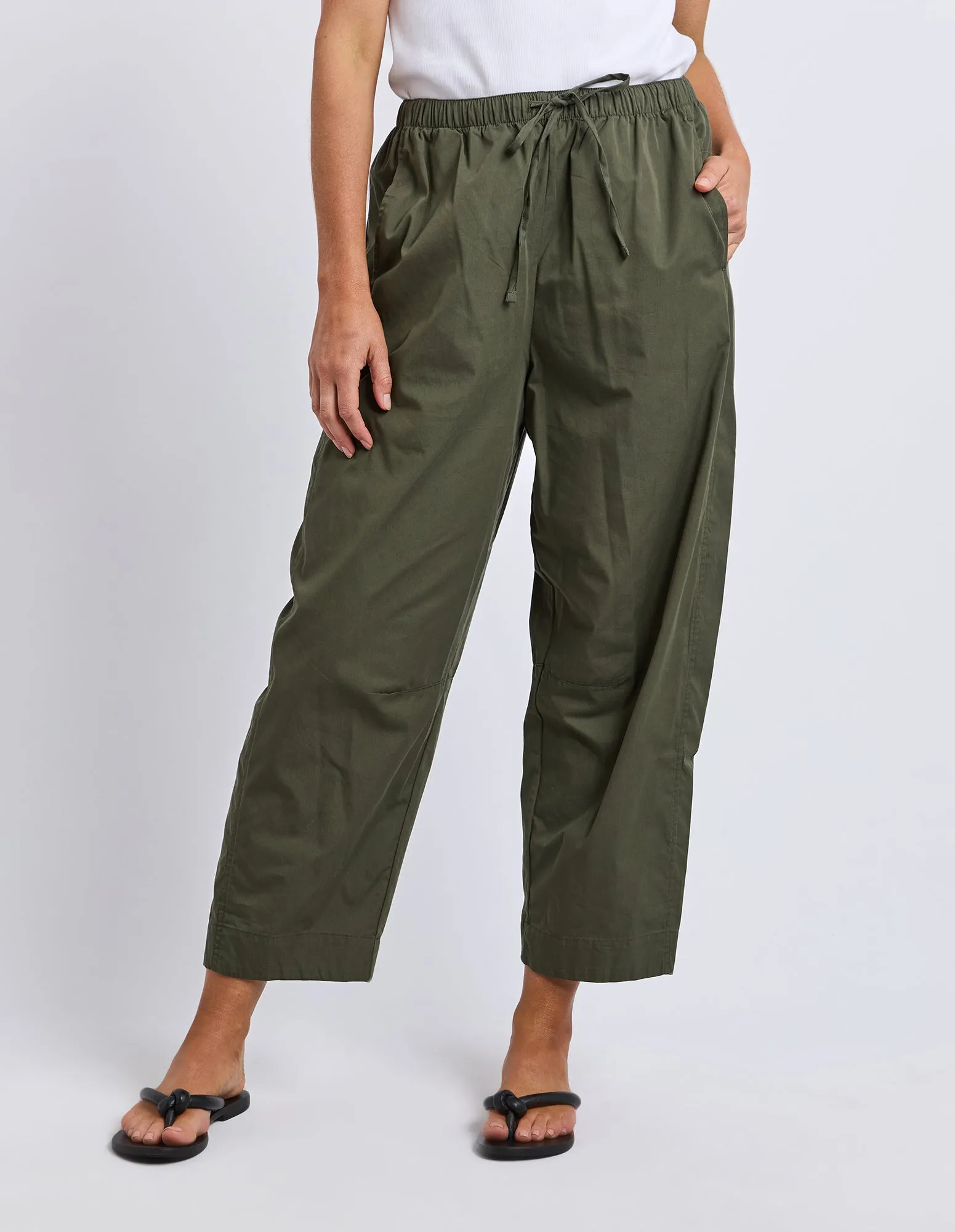 Elm Lund Barrel Leg Pant Basil sold by Shine On product image thumbnail 2