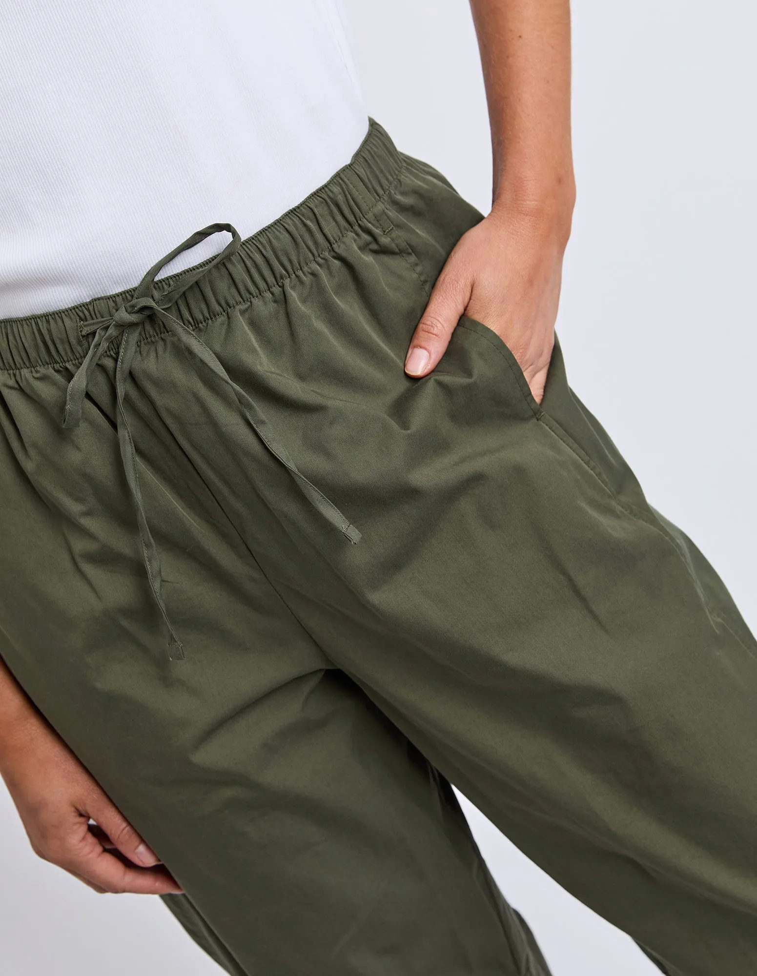 Elm Lund Barrel Leg Pant Basil sold by Shine On product image thumbnail 4