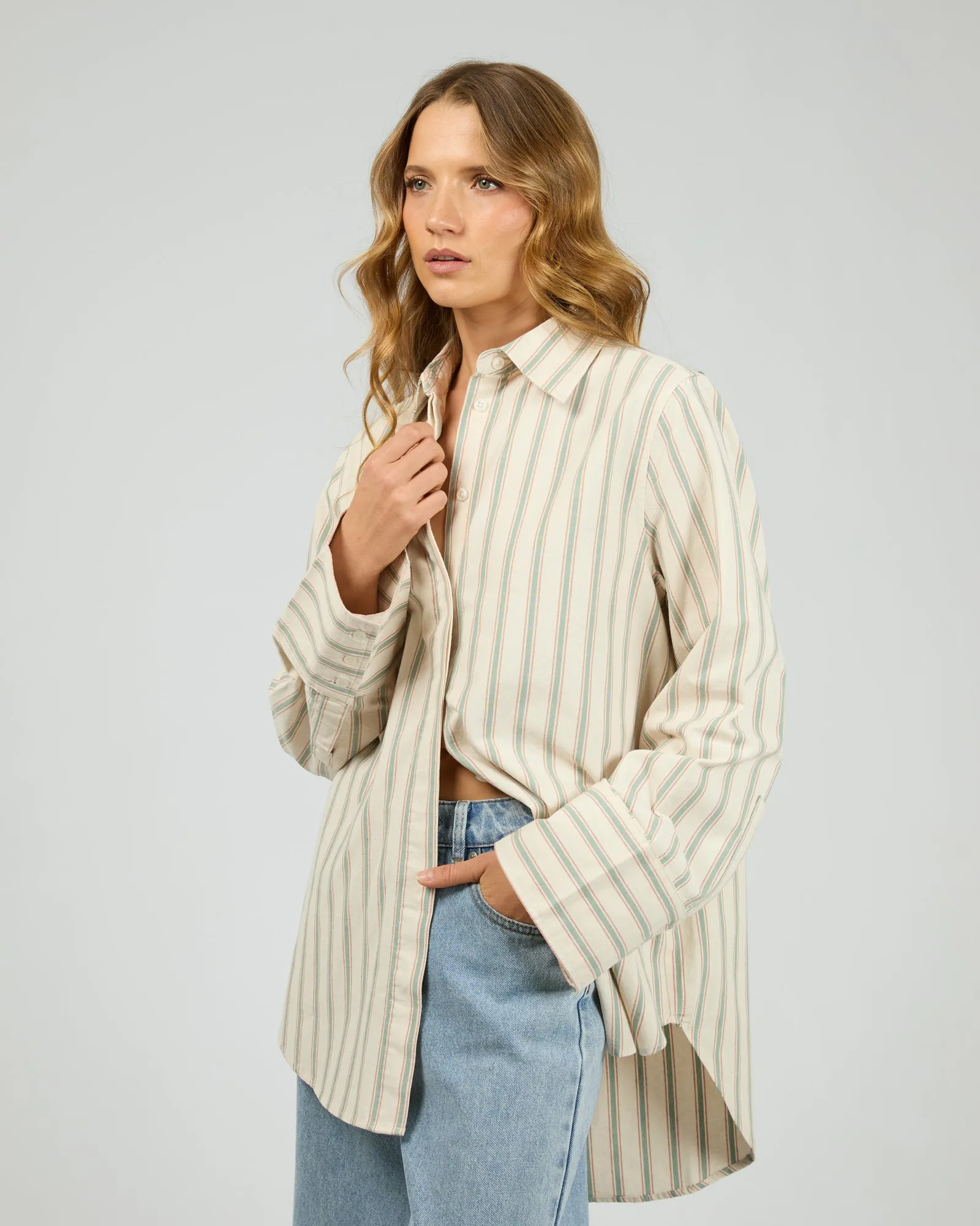 Silent Theory Fern Shirt Sage sold by Shine On product image thumbnail 5