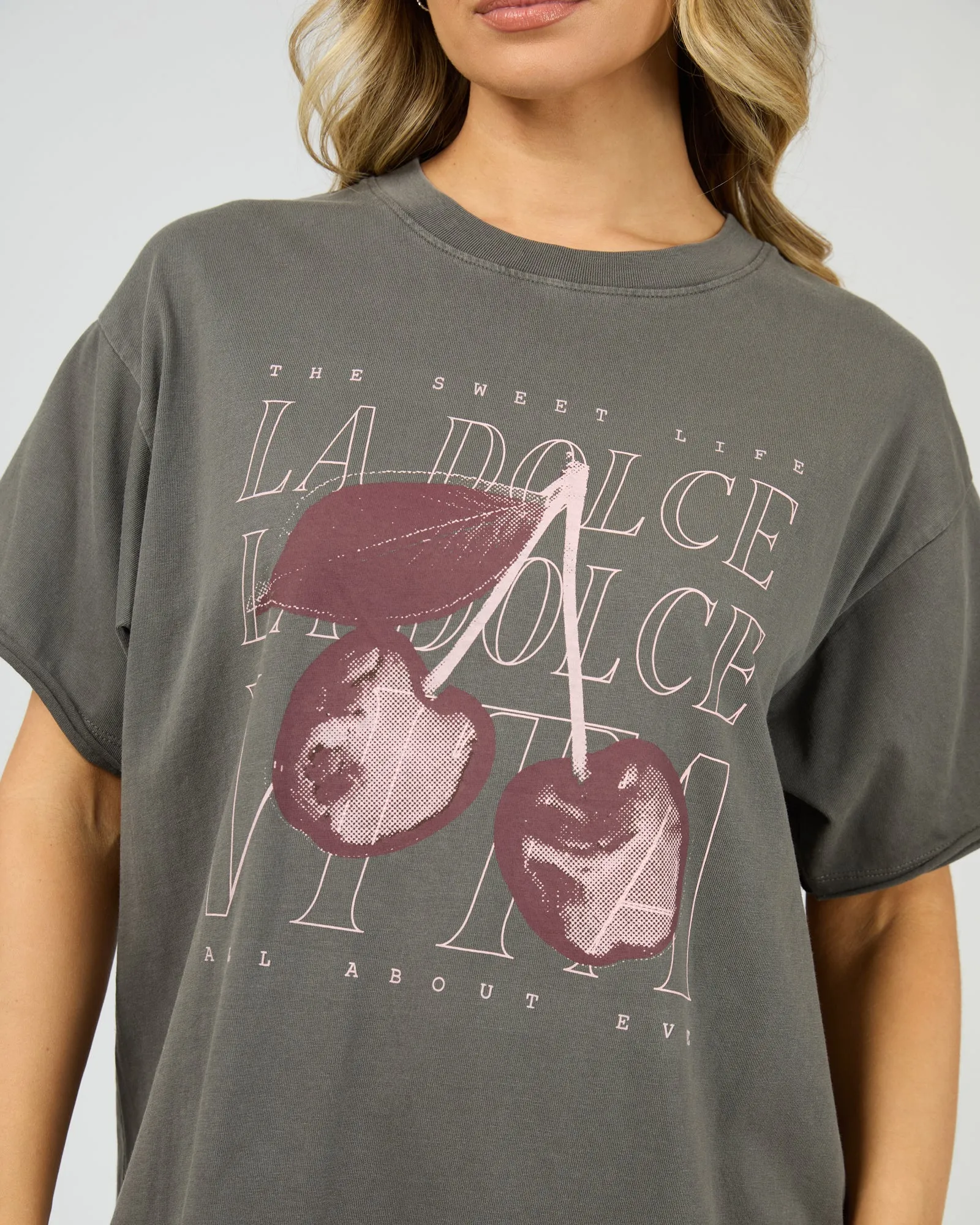 All About Eve Dolce Relaxed Tee Charcoal sold by Shine On product image thumbnail 2