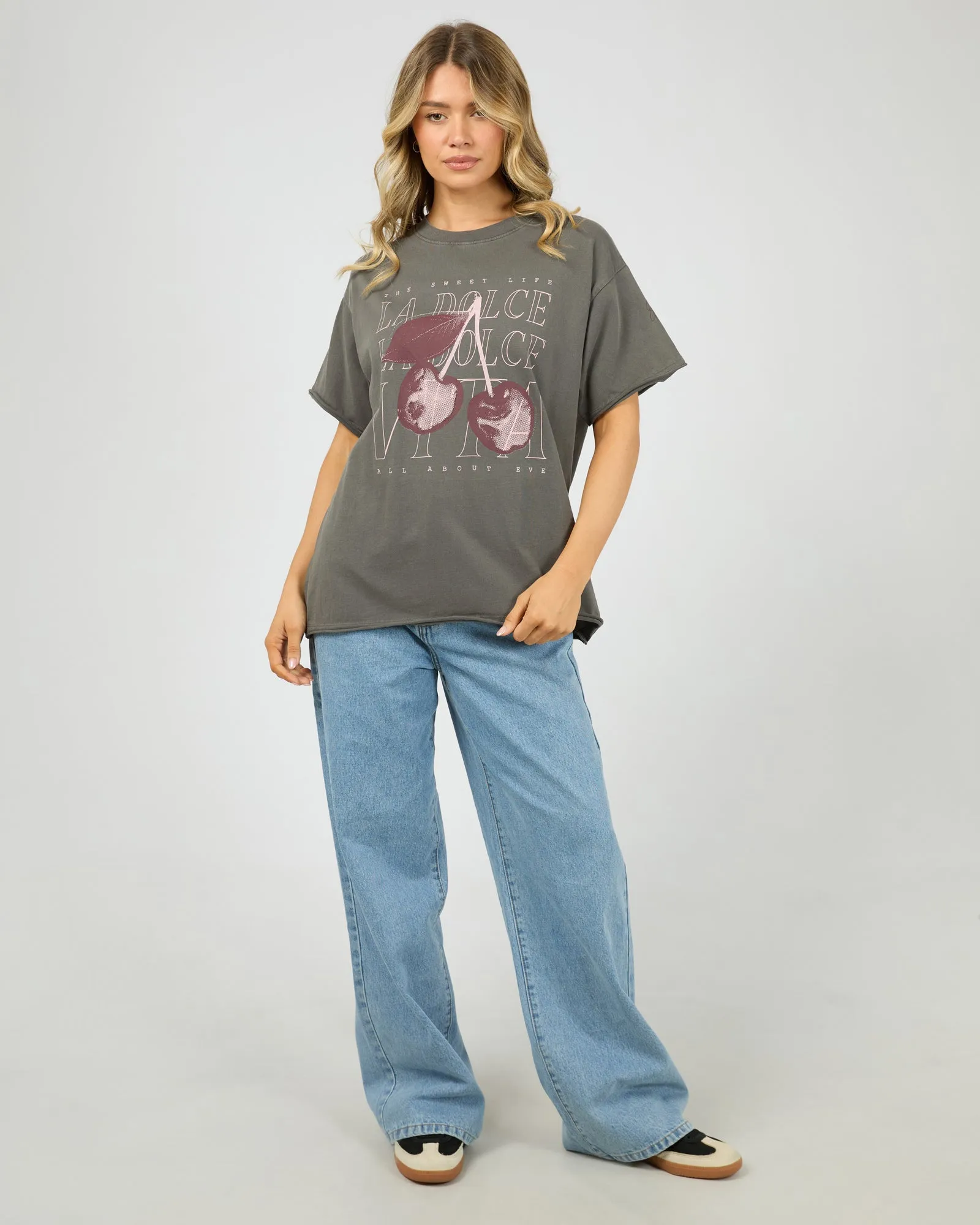All About Eve Dolce Relaxed Tee Charcoal sold by Shine On product image thumbnail 3