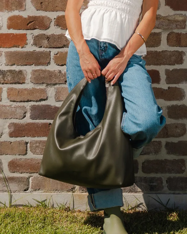 Louenhide Monaco Shoulder Bag Olive made by Shine On