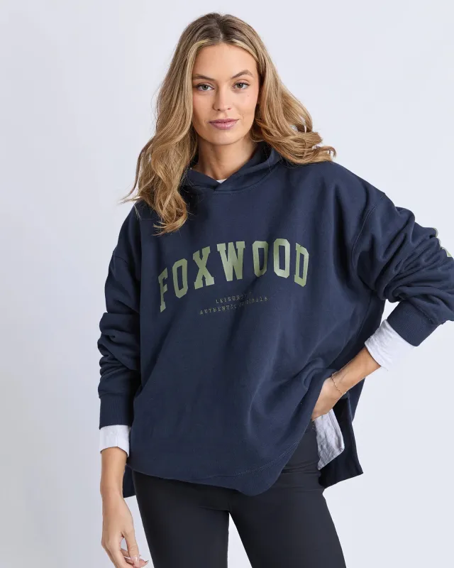 Foxwood Interval Hoodie Navy With Khaki made by Foxwood Clothing