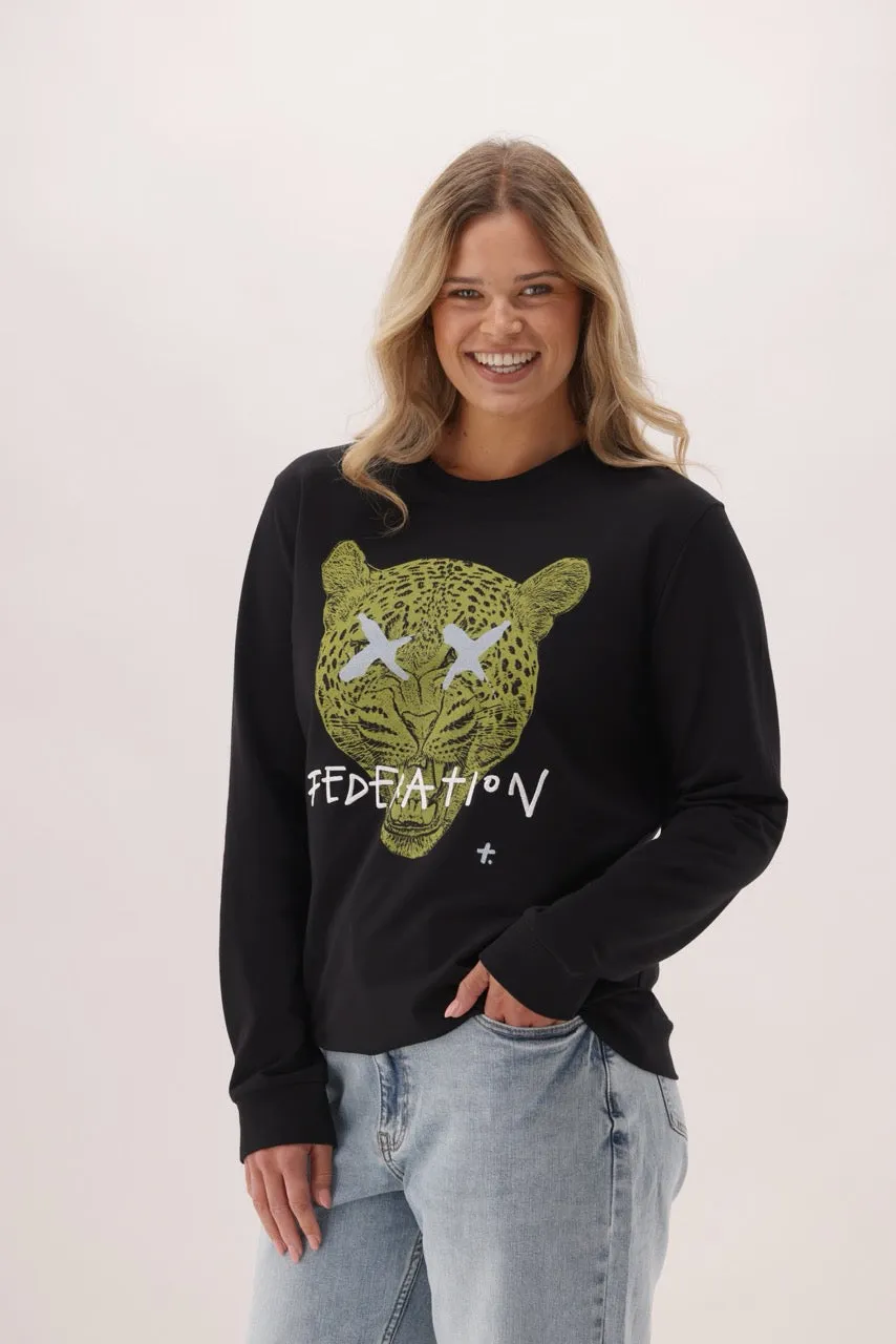 Federation Flying Crew Leopard Black sold by Shine On product image thumbnail 2