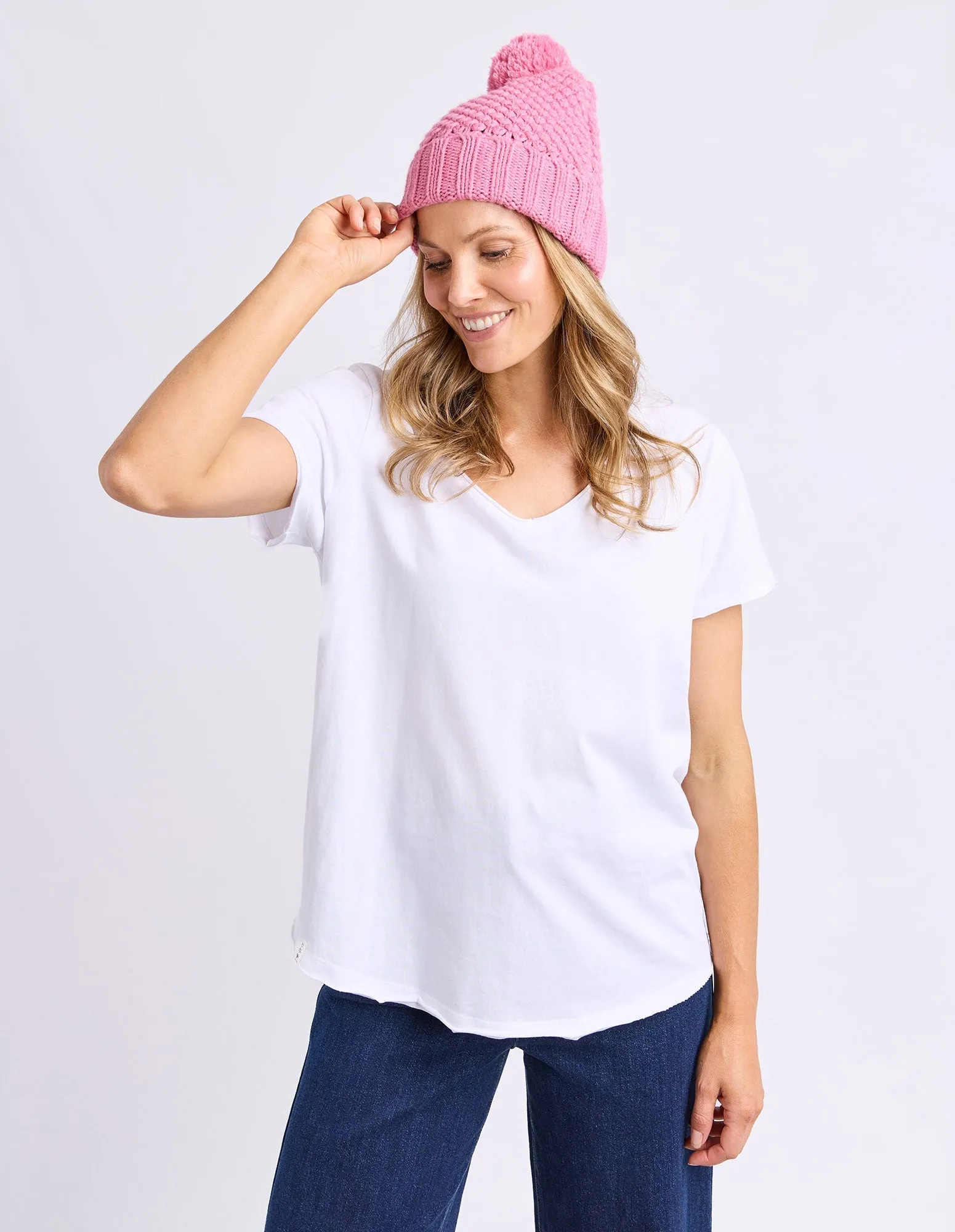 Elm Berry Beanie Quartz Pink sold by Shine On