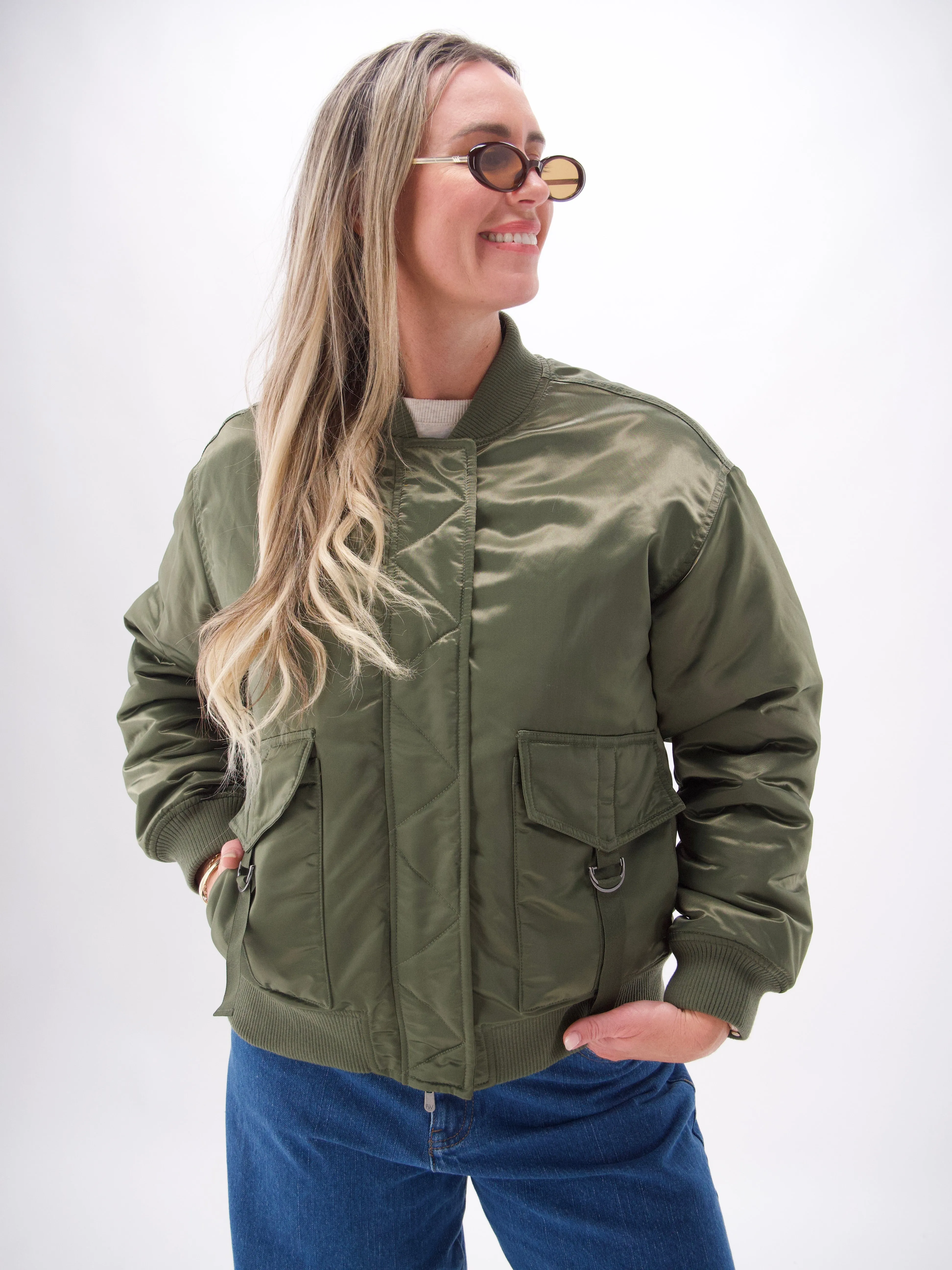 Foxwood Lucy Bomber Khaki sold by Shine On product image thumbnail 2