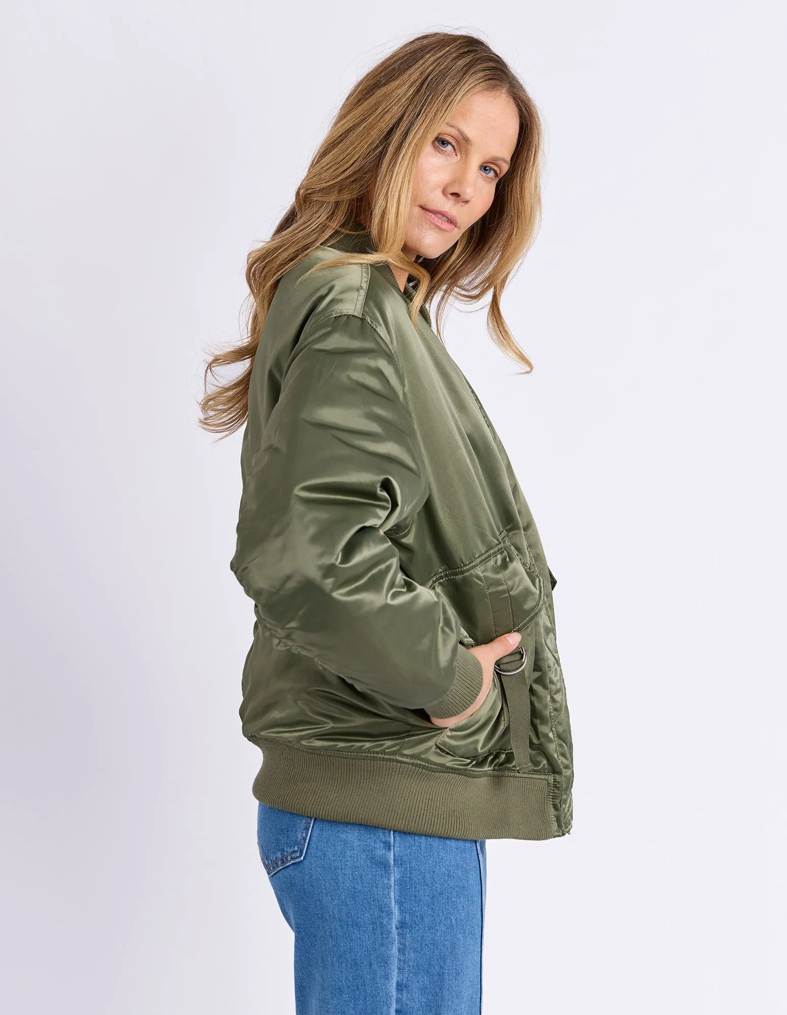 Foxwood Lucy Bomber Khaki sold by Shine On product image thumbnail 5