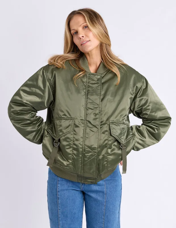 Foxwood Lucy Bomber Khaki made by Foxwood Clothing