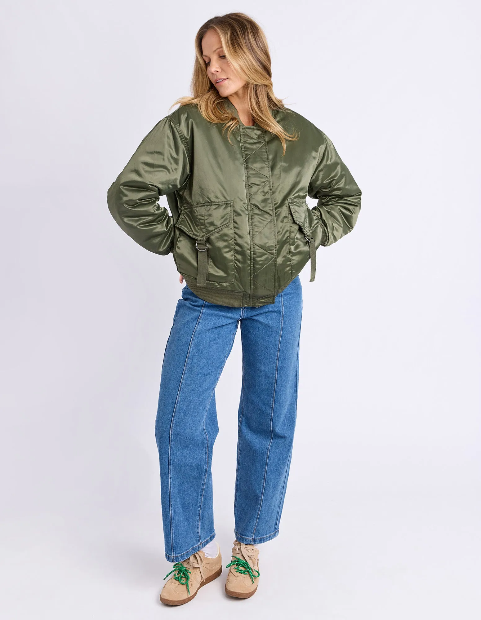 Foxwood Lucy Bomber Khaki sold by Shine On product image thumbnail 4