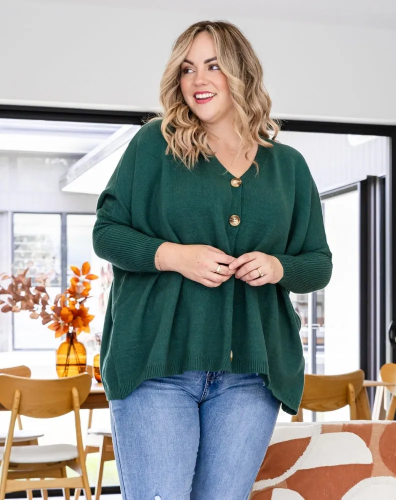 Bee Maddison Chelsea Knit Cardigan Forest sold by Shine On product image thumbnail 2