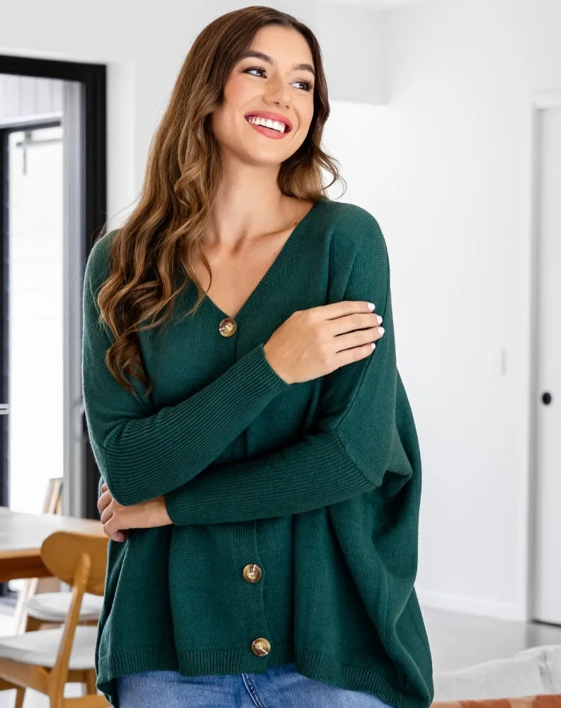 Bee Maddison Chelsea Knit Cardigan Forest sold by Shine On product image thumbnail 3