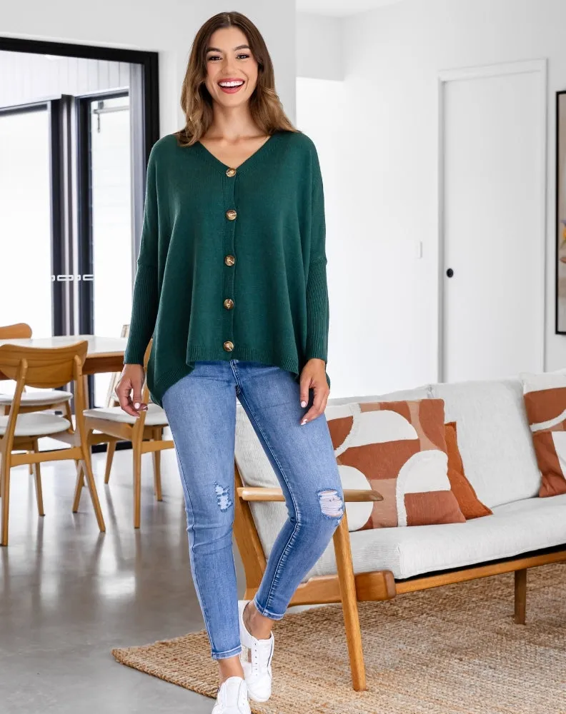 Bee Maddison Chelsea Knit Cardigan Forest sold by Shine On product image thumbnail 5