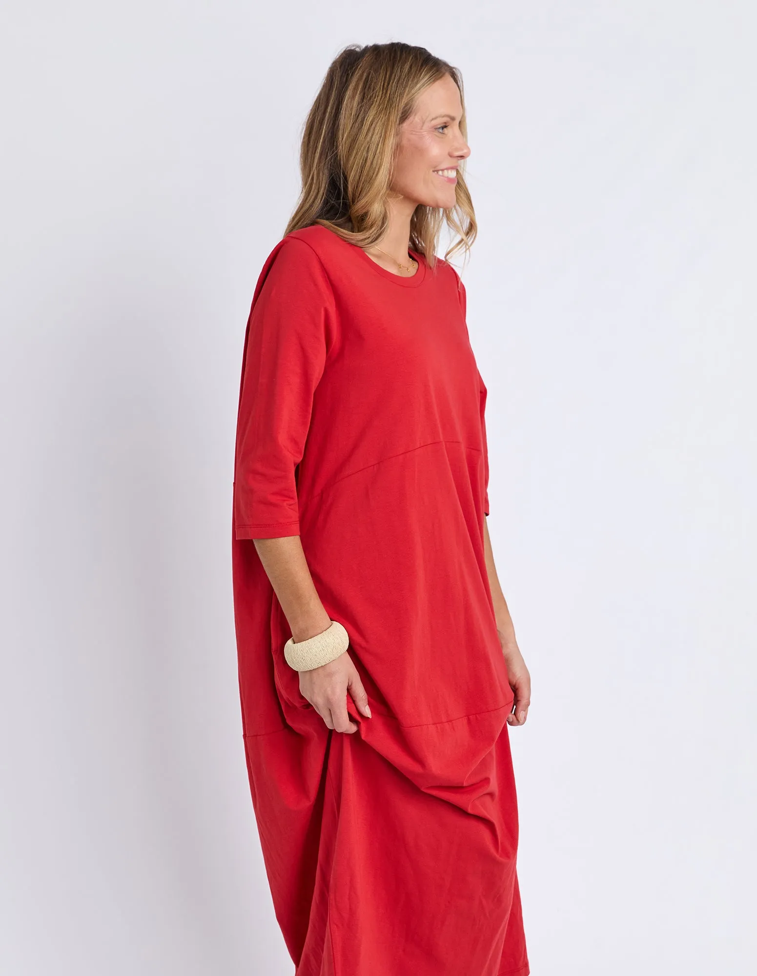 Elm Diana Dress 3/4 Sleeve Cranberry sold by Shine On product image thumbnail 5