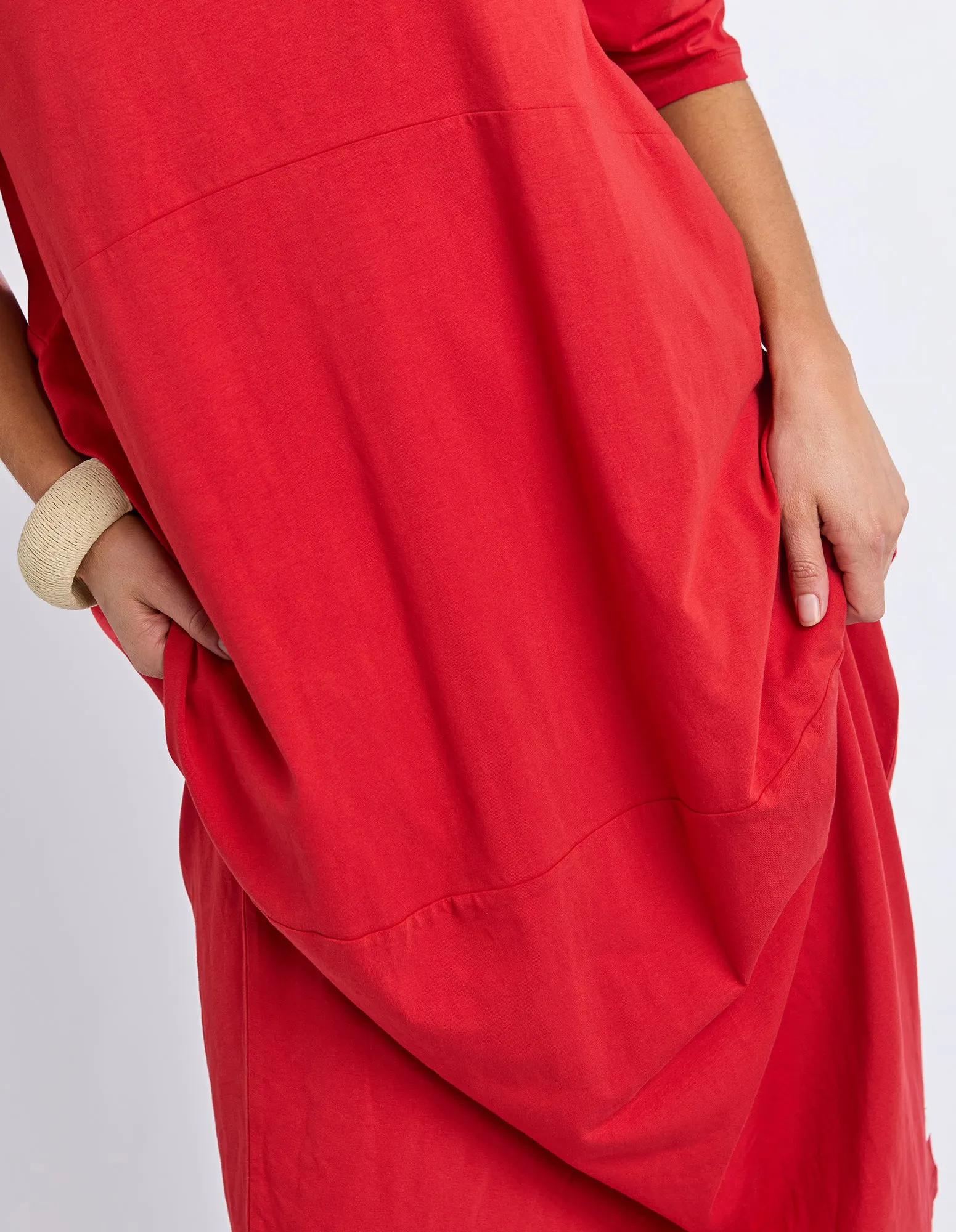 Elm Diana Dress 3/4 Sleeve Cranberry sold by Shine On product image thumbnail 3