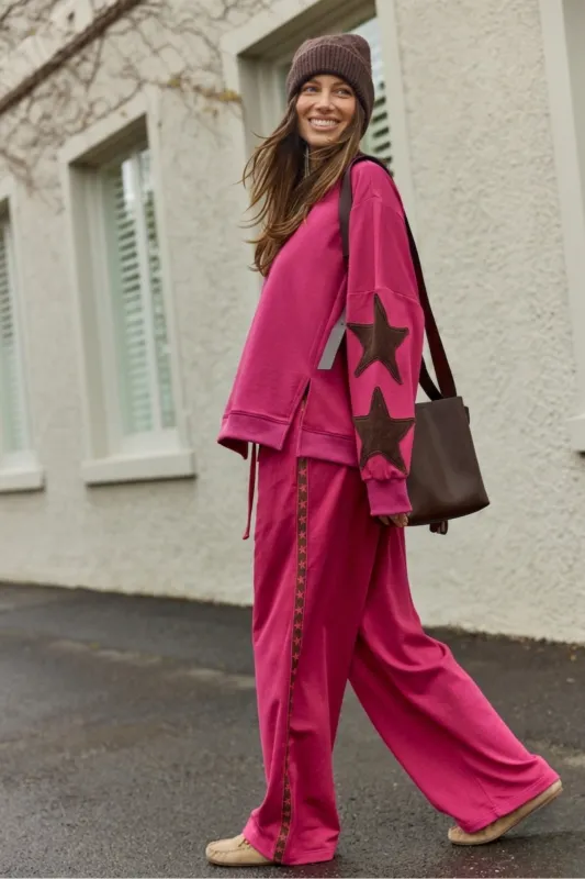 Betty Basics Saskia Trackpant Mulberry made by Shine On