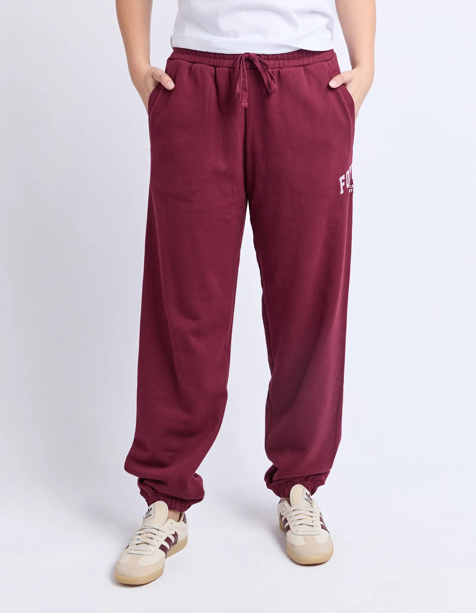 Foxwood Intention Trackpant Port sold by Shine On