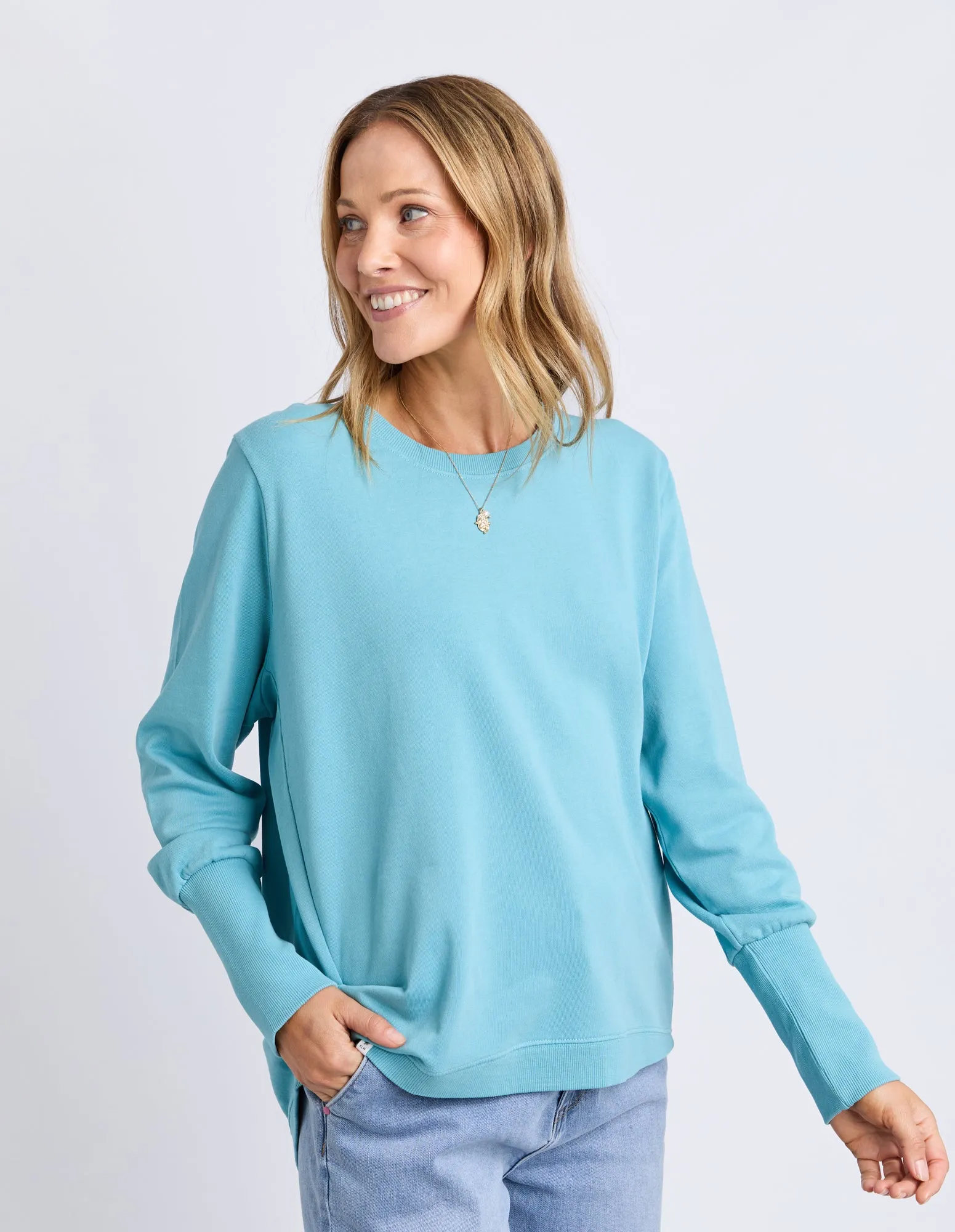 Elm Divine Crew Bright Blue sold by Shine On product image thumbnail 3