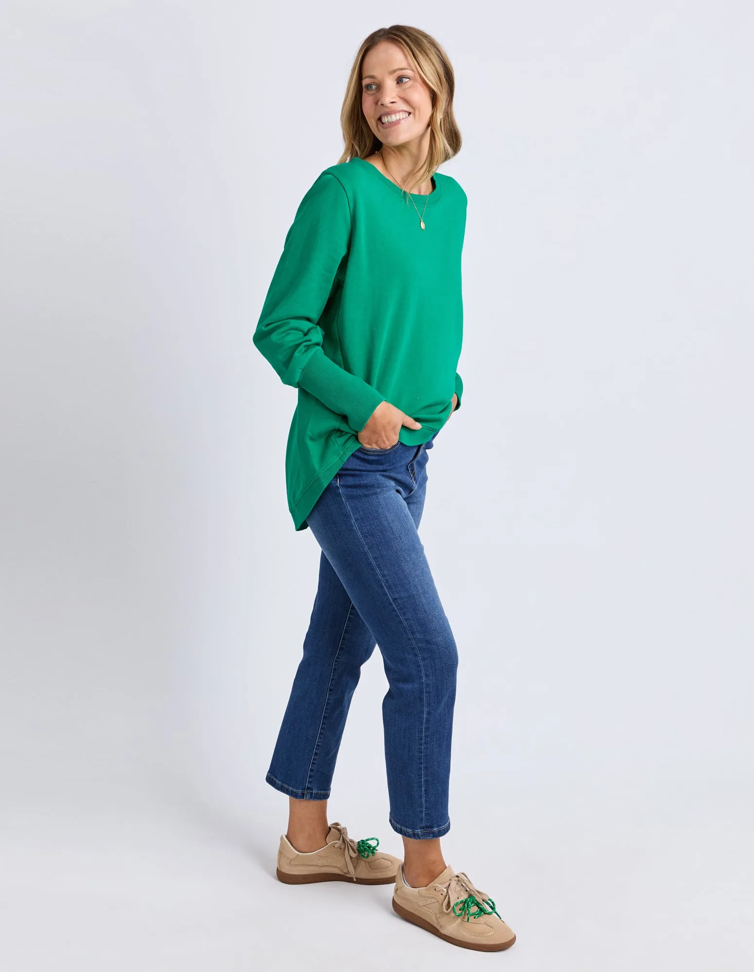 Elm Divine Crew Virdis Green sold by Shine On product image thumbnail 4
