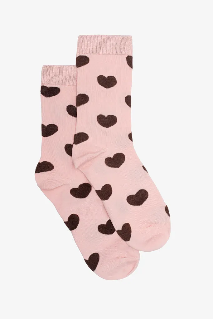 Antler Pink Heart Socks sold by Shine On