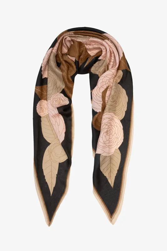 Antler Triangle Scarf Rose Garden made by Antler