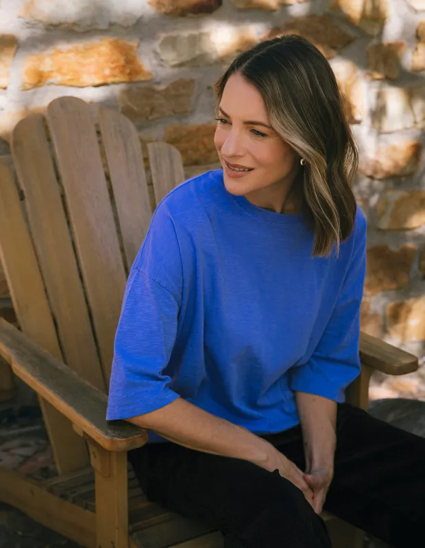 Elm Mazie Sweat Cornflower made by Elm Lifestyle