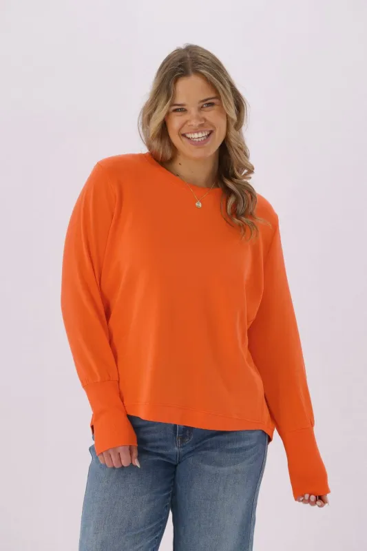 Elm Divine Crew Neon Orange made by Elm Lifestyle