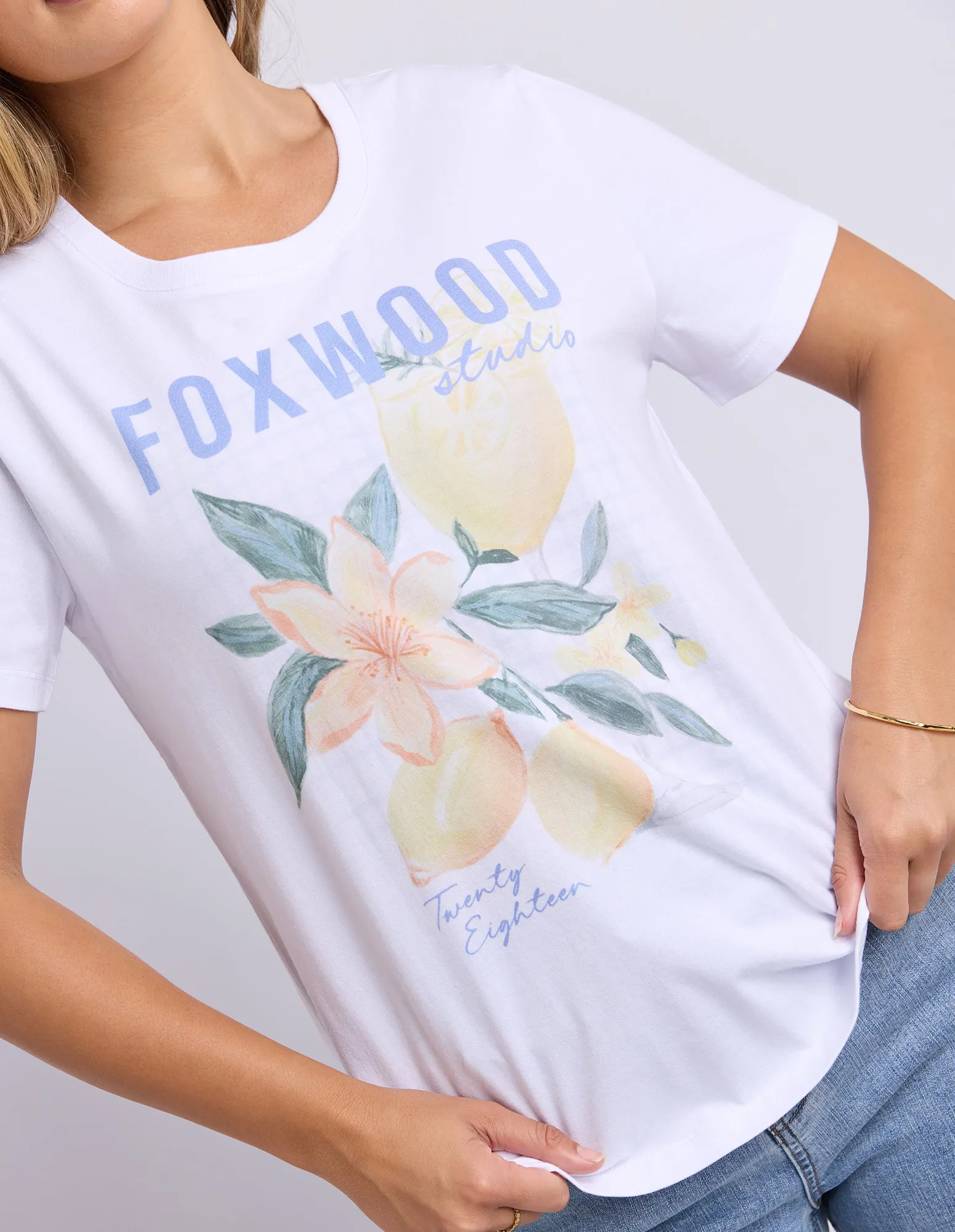 Foxwood Botany Tee White sold by Shine On product image thumbnail 2