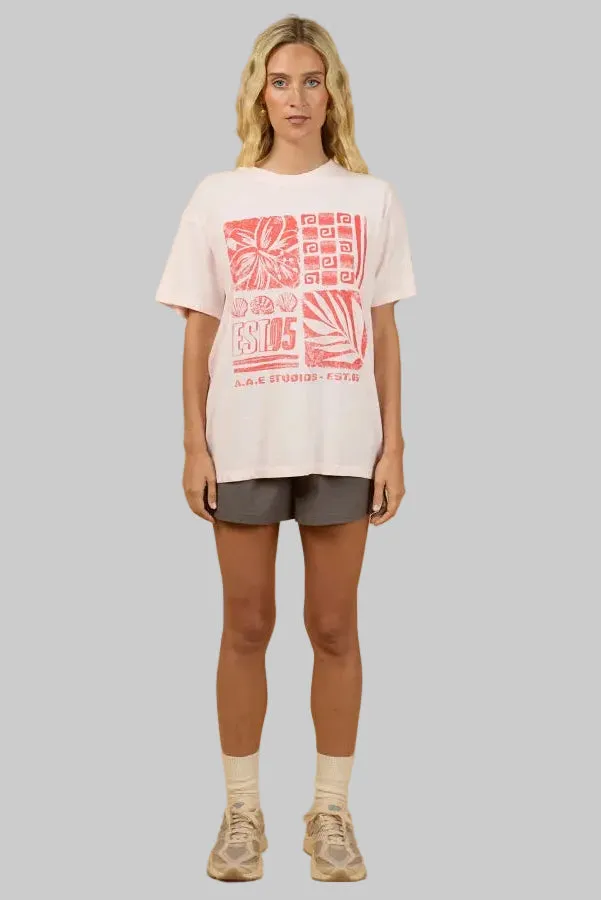 All About Eve Sidelines Relaxed Tee Pale Pink sold by Shine On product image thumbnail 2