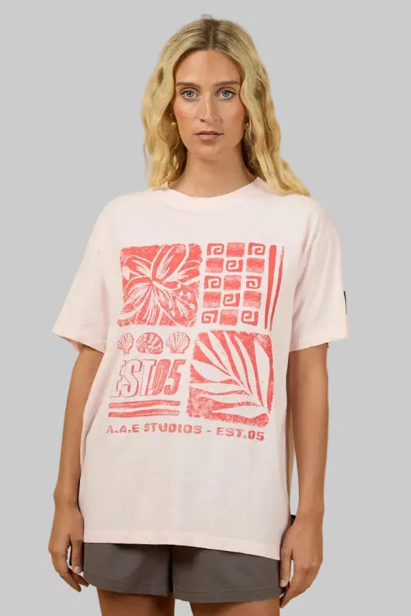 All About Eve Sidelines Relaxed Tee Pale Pink sold by Shine On
