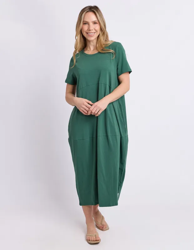 Elm Diana Dress Dark Green made by Elm Lifestyle