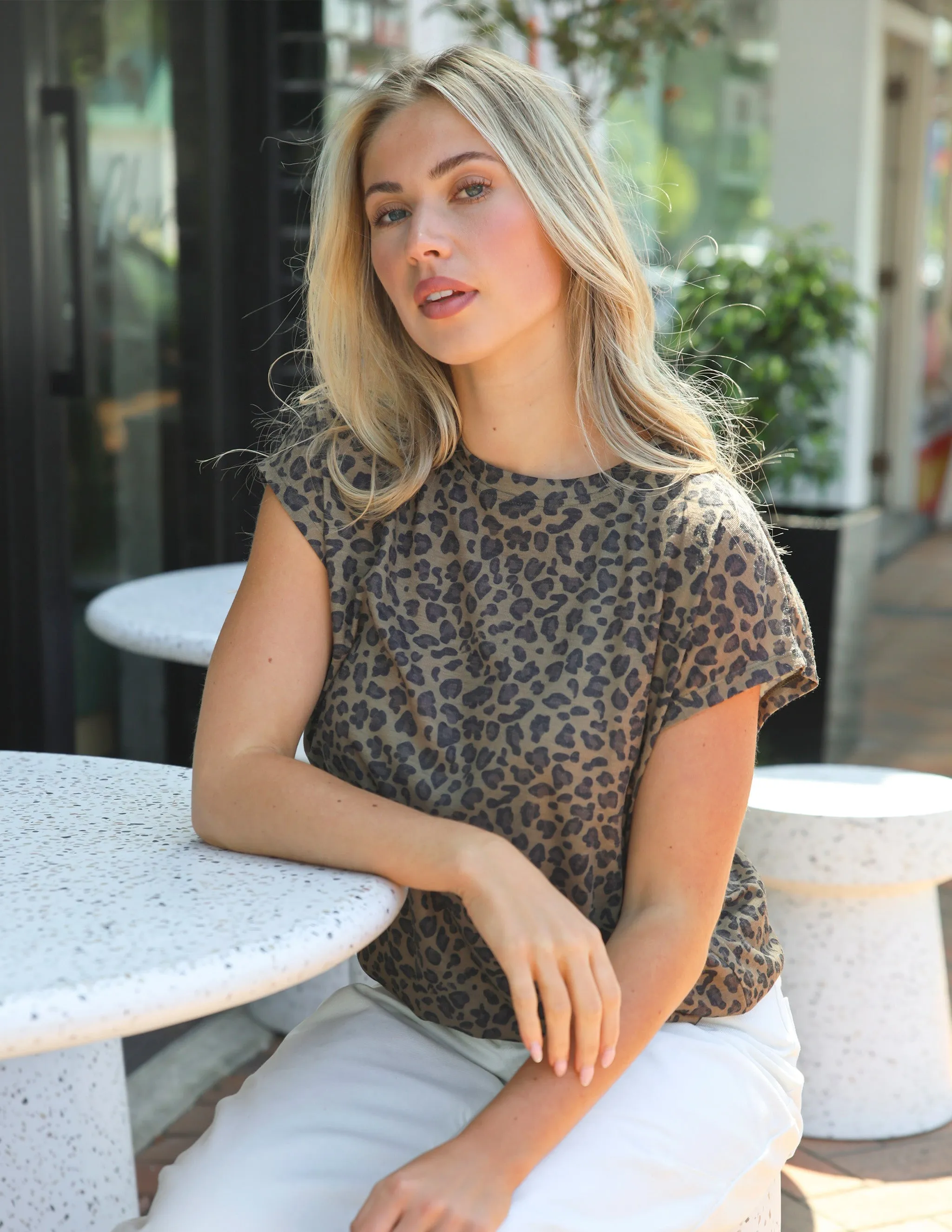 Stella + Gemma Dana Top Leopard sold by Shine On