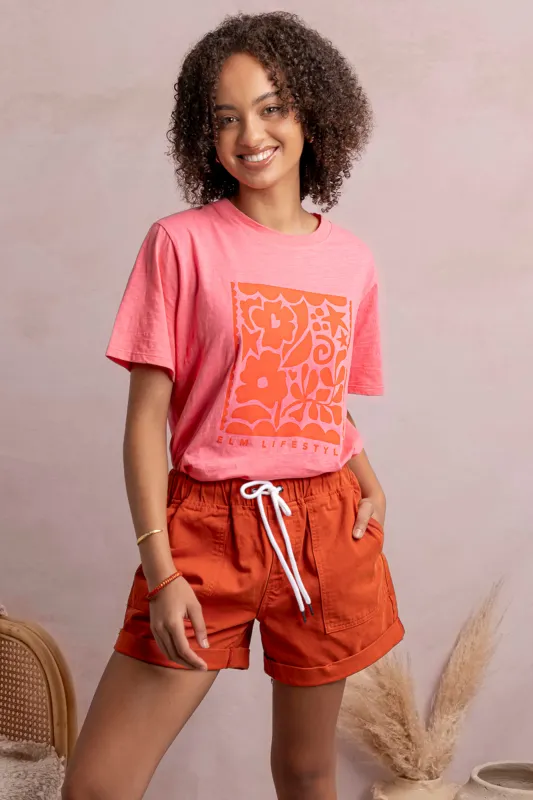 Elm Winona Tee Pink Lemonade made by Elm Lifestyle