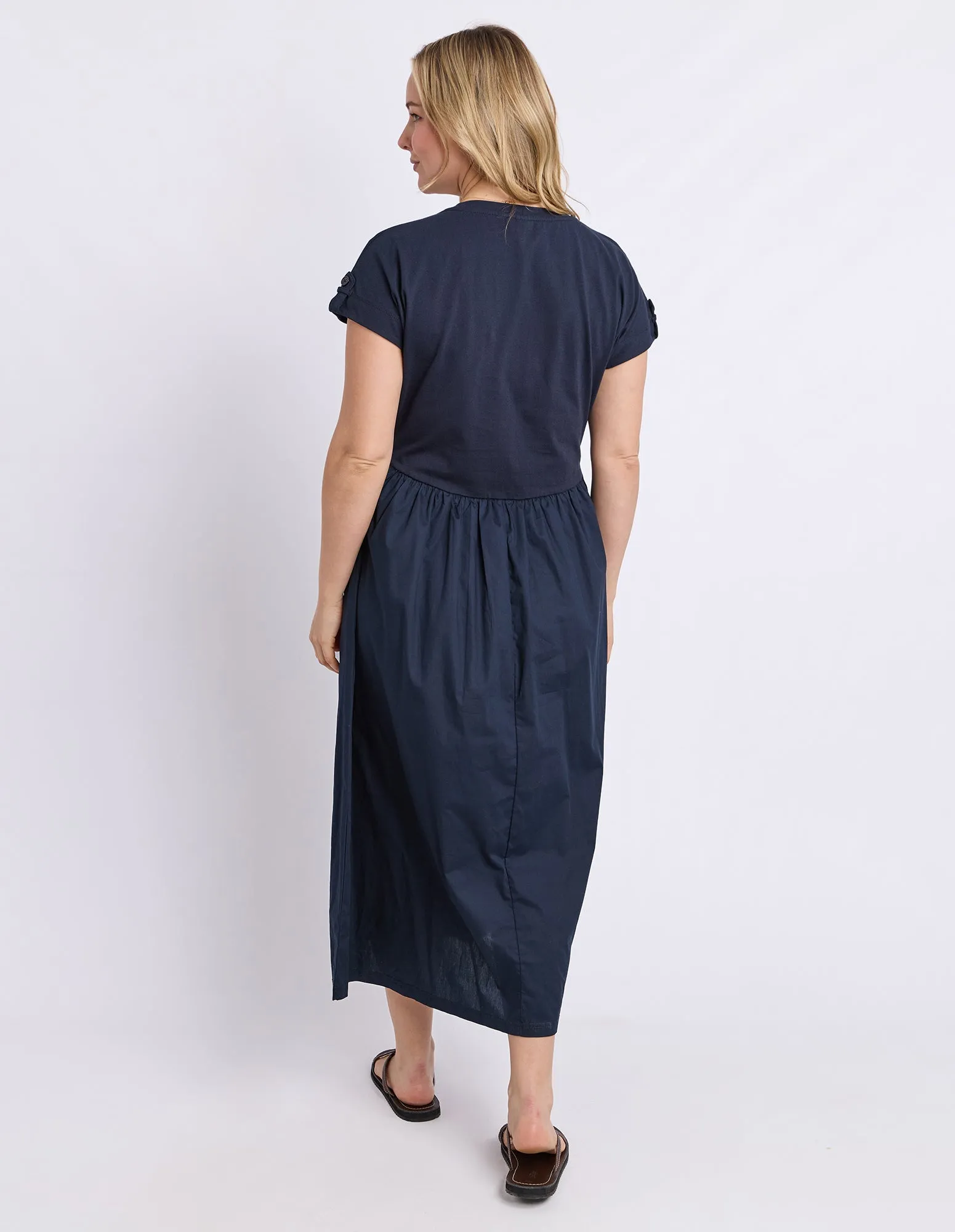 Elm Flo Dress Navy sold by Shine On product image thumbnail 4