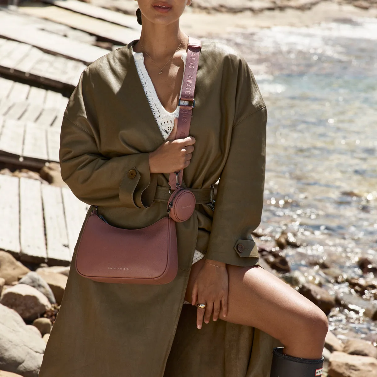 Status Anxiety Lucky Escape Bag Strap Dusty Rose sold by Shine On product image thumbnail 3