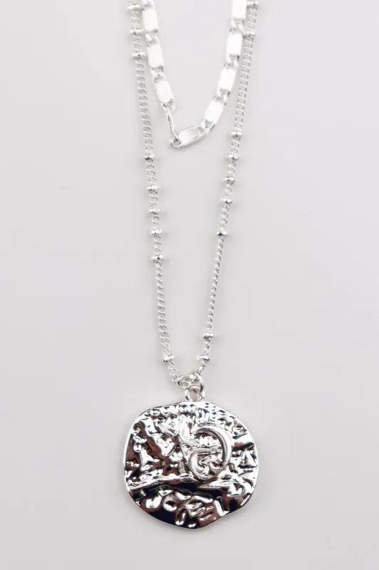 Shine On Label Coin Necklace Set Silver sold by Shine On