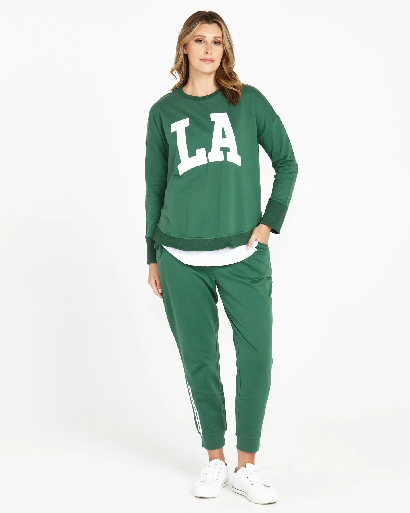 Betty Basics Lindsay Jogger Dark Green sold by Shine On product image thumbnail 3