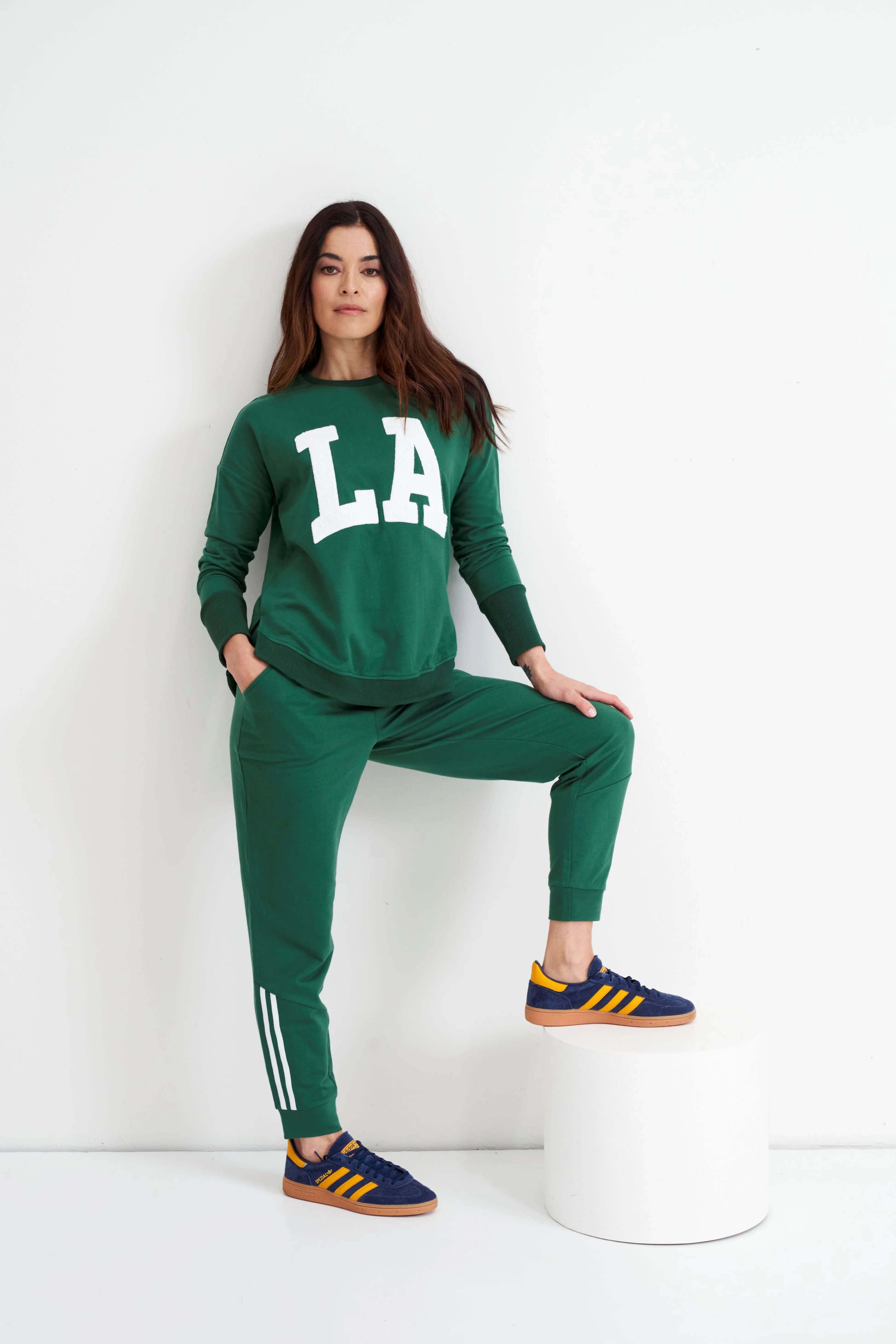 Betty Basics Lindsay Jogger Dark Green sold by Shine On