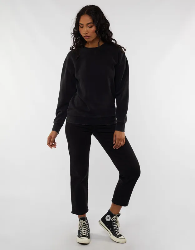 Silent Theory Standard Crew Washed Black sold by Shine On