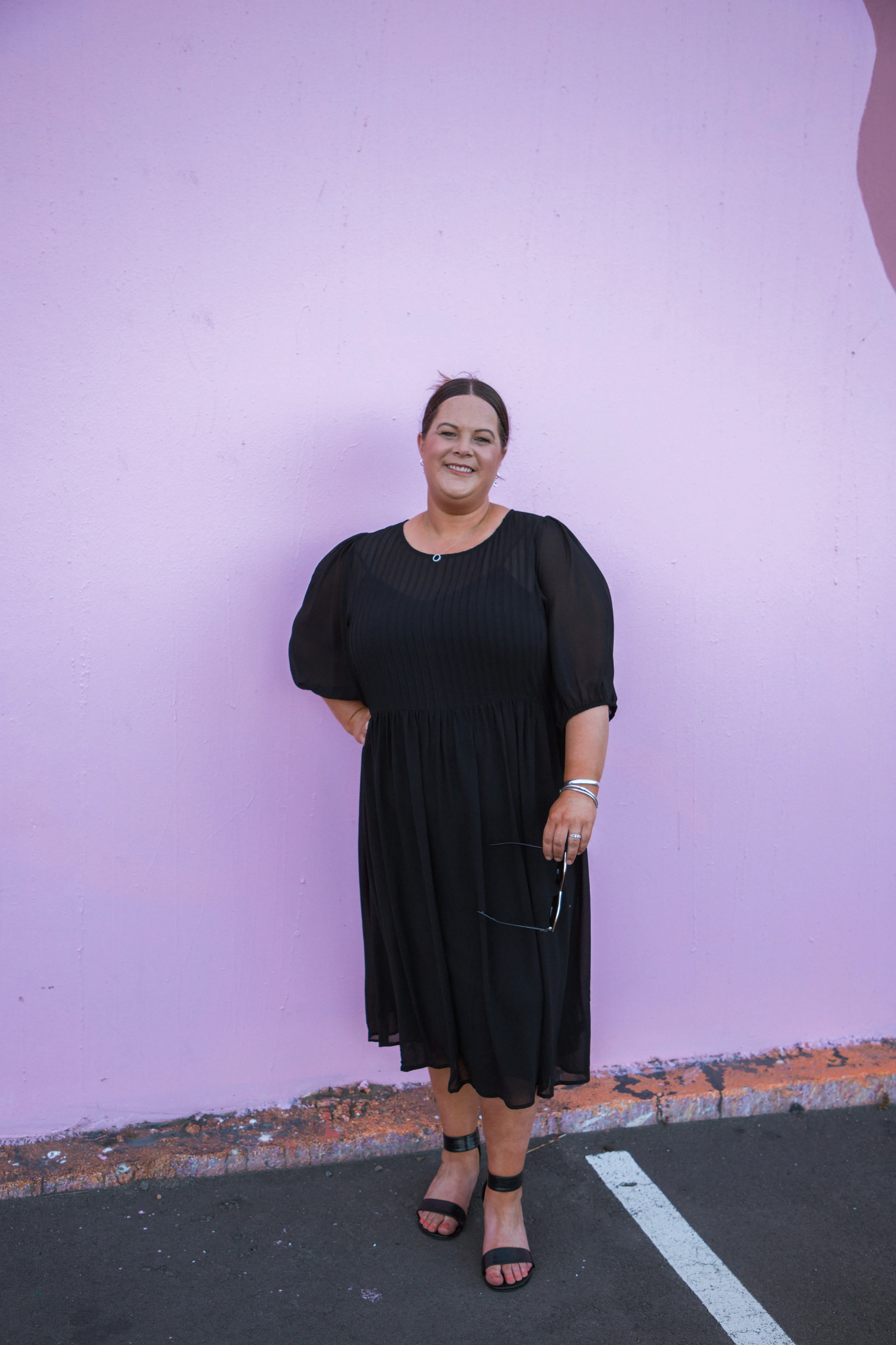 Jane James Laurel Pintuck Front Dress Black sold by Shine On product image thumbnail 3