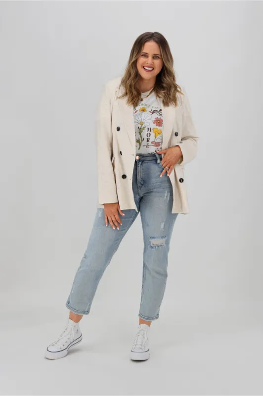 Sass Pippa Jacket Natural sold by Shine On